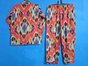 Conjunto de Pijama Sexy con Cuello en V y Estampado Floral para Mujer, Talla Grande, Diseño Moderno, Ropa de Dormir Informal de Verano, 100% Algodón Orgánico - Product Image 4