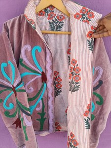 Intricate Handmade Uzbek Suzani Embroidered <b>Coat</b> Vintage Style Festival Jacket Bohemian Statement Winter Blazer Gift For Her - Product Image 4