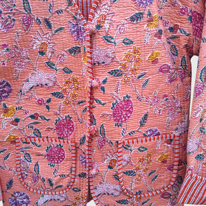 Cardigan Bohème Brodé Floral Ouvert sur le Devant à Manches Longues Grande Taille pour Femme – Vêtement d'Extérieur Décontracté en Coton pour le Printemps, Col en V - Product Image 5