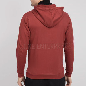 Sudadera con capucha profesional nueva para hombre, informal, de invierno, con cremallera, 100% algodón polar, ecológica, transpirable, personalizada, al por mayor, de alta calidad - Product Image 2