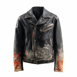 Veste en cuir de haute qualité, très élégante et stylée - Product Image 5