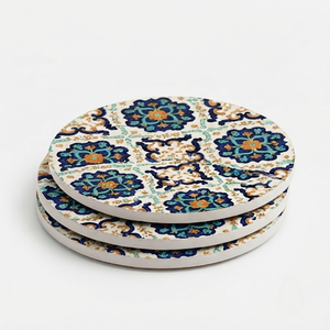 REHMAN CRAFT แผ่นรองแก้วไม้ MDF ทรงกลม ดีไซน์ทันสมัย ทำมือ ขนาดเส้นผ่านศูนย์กลาง 9 ซม. - Product Image 6