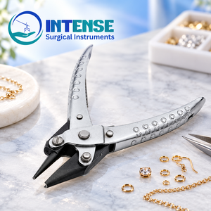 Alicates Profesionales de Acero Inoxidable con Mandíbulas Planas para Moldear, Doblar y Dar Forma a Joyas, Herramienta Manual para Manualidades - Product Image 5