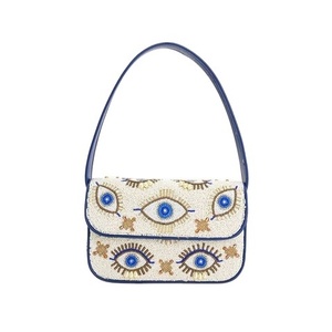 Bolso de cuentas indio hecho a mano, colorido, de lujo, artesanal étnico, con asa de baguette de cuentas de cristal, duradero, moderno, accesorio de moda de cristal - Product Image 1