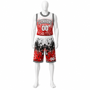 Uniformes de basket-ball pour hommes, fabriqués en polyester durable, anti-rides, de fabrication professionnelle, en vente - Product Image 2