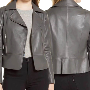 Women Faux Leather Jacket Loose Fit Vintage Biker <b>Coat</b> <b>Zipper</b> Stand Collar Casual Autumn Winter Outerwear - Product Image 6