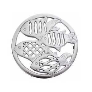 Trivet de Metal Plateado, Soporte para Ollas de Acero Inoxidable, Protector de Encimera de Cocina, Base Resistente al Calor, Antideslizante, 300 mm - Product Image 1