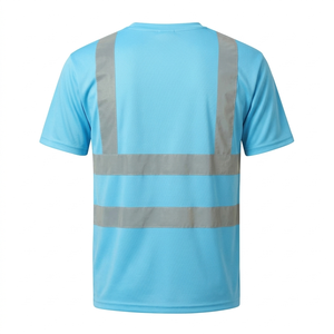 Camiseta de Seguridad de Manga Corta para Hombre, Ropa de Trabajo Reflectante de Alta Visibilidad, Camiseta Reflectante de Alta Calidad para Trabajadores de la Construcción y la Industria - Product Image 2