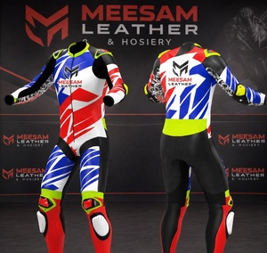 Traje de Motociclismo Unisex de Cuero Premium, Manga Larga, Protección Interna/Externa, Ventilación Transpirable, Ajuste Cómodo - Product Image 6