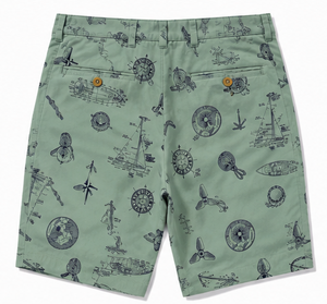 Pantalones Cortos Bermuda Oxford de Algodón para Hombre, Cintura Media, Cierre de Botones, Estilo Casual, con Bolsillos - Product Image 4