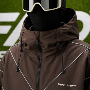 Veste de ski imperméable pour homme 2024, coupe-vent thermique à capuche, pour snowboard, sports de montagne et activités de plein air - Product Image 4