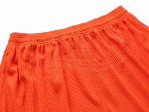 High Quality Men's White V-Neck Soccer Jersey Set With Orange Shorts Moisture Wicking Polyester All Seasons <b>Athletic</b> Fit - Product Image 4