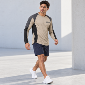 Camiseta Deportiva de Alto Rendimiento para Hombre, Marca Privada, Poliéster de Secado Rápido, Logotipo Personalizado, Ropa Deportiva Personalizada de Fábrica - Product Image 3