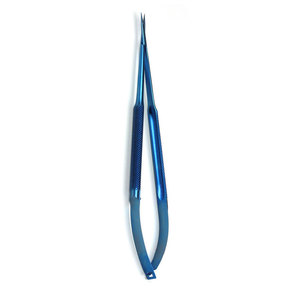 Micro-ciseaux à lames angulées, pointe courbée, outil chirurgical clinique de haute qualité, manuel, certifié CE, en acier inoxydable de précision - Product Image 5