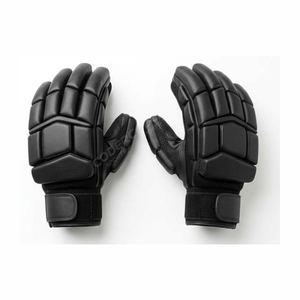 Guantes de Bateo de Cricket Reforzados y Cosidos, con Dedos Completos Acolchados, Hechos de Cuero PU Antideslizante, Equipo de Entrenamiento, Guantes de Bateo, Pakistán - Product Image 2