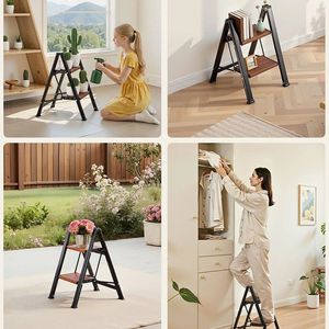 Sgabello Pieghevole Portatile Multiuso per Uso Domestico e Pouf - Product Image 4