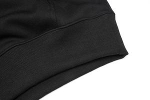 Sweat-shirt à capuche zippé noir brodé unisexe, motif floral oiseau sur les manches, style streetwear décontracté, service OEM - Product Image 5