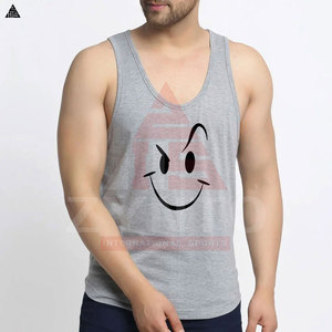 Débardeur de sport uni pour homme, personnalisable, couleur unie, séchage rapide, respirant, vente chaude - Product Image 4