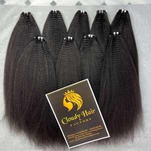 Proveedor de Paquetes de Cabello Humano Natural Grueso, Liso Yaki, con Cutícula Alineada, de un Solo Donante, Directo de Fábrica OEM en Vietnam - Product Image 4