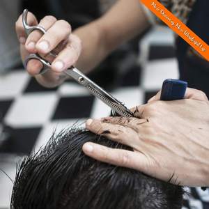 Ciseaux de coiffure professionnels à lames affûtées en acier à haute teneur en carbone, ciseaux à effiler pour droitiers - Product Image 2
