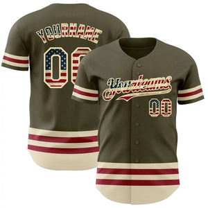 Uniforme de baseball personnalisé pour hommes, femmes et adultes, col en V, séchage rapide, vêtements de baseball, impression par sublimation, respirant, maillot de baseball OEM - Product Image 1