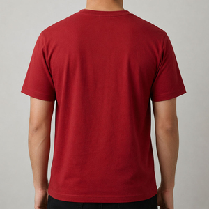 T-shirt à manches courtes pour homme, col rond, jersey de coton, design à appliques florales, coupe décontractée, confortable, respirant, été, tous les jours - Product Image 2