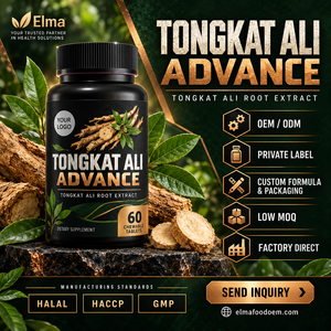 กาแฟขาวผสมตงกัตอาลีและโสมมาเลเซียสำหรับผู้ชาย กลิ่นหอมเข้มข้น กาแฟสำเร็จรูปแบบซอง รับผลิตแบรนด์ส่วนตัว (OEM) ขายส่ง - Product Image 1