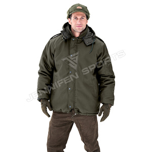 Veste de chasse d'hiver respirante et coupe-vent en toile de coton 100% avec capuche, nouveau style pour la chasse et le tir - Product Image 4