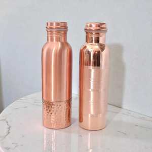 Botella de Agua de Cobre 100% Puro de Diseño, 1000 ml, con Tapa, Logotipo Personalizado, Diseño Clásico, Unisex, Regalo Empresarial - Product Image 4