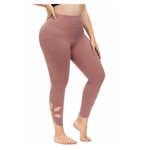 Wholesale Women Seamless Yoga Leggings Breathable <b>Plus</b> Size Leggings with Solid Design for Fitness and Workout Leggings - Product Image 3