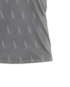 Camiseta Polo Personalizada para Hombre en Amarillo y Gris, Manga Corta, Estampado Gráfico, Transpirable, Ropa Deportiva de Poliéster, Informal, para Golf y Entrenamiento - Product Image 6