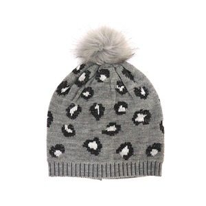 Knitted <b>Wool</b> Character Pom Pom Premium Patch Slub Yarn Street Cool Fall Sport Unisex Custom <b>Beanie</b> Hats Beach Fleece Lining - Product Image 5
