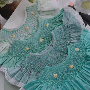 Vestido de Moda para Bebé Niña, Diseño Floral, Algodón Orgánico, Transpirable, Lavable, Antiarrugas, Hecho en Vietnam - Product Image 1