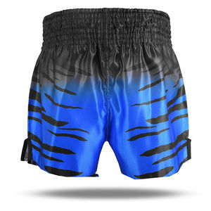 กางเกงขาสั้นผู้ชายแบบกำหนดเอง รุ่นใหม่ล่าสุด ทันสมัย ผลิตจากโพลีเอสเตอร์ 100% กางเกงมวยไทยสำหรับฝึกซ้อม สีสันสดใส บริการ OEM กางเกงขาสั้นสำหรับผู้ชาย - Product Image 4