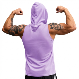 Mens Sleeveless <b>Workout</b> <b>Hoodie</b> Cotton Sports <b>Hoodie</b> Heavyweight Gym Apparel OEM ODM Manufacturer Wholesale Sleeveless <b>Hoodie</b> - Product Image 6
