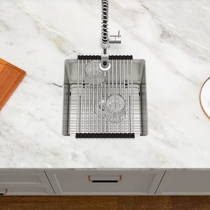 Évier de cuisine professionnel THCSS-0325 fait à la main en acier inoxydable 304 anti-rayures antirouille système de Drainage silencieux pour les cuisines - Product Image 6