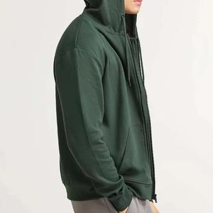 Wholesale <b>Zip</b> Up Hoodies Thick Cotton Fleece Custom Hoodie Mens Full Zipper Oversized Mens Zipper Hoodies Full Zipper - Product Image 3