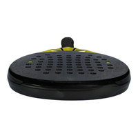 Raquette de padel durable de haute qualité en fibre de carbone, forme goutte d'eau, écologique, légère, en nylon, personnalisable, mousse EVA, lacets