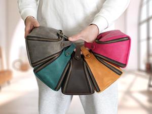 Trousse de Toilette Homme en Cuir Véritable avec Logo Personnalisé, Trousse de Voyage, Trousse de Rasage, Pochette de Lavage, Commande en Gros TYG-0203 - Product Image 6