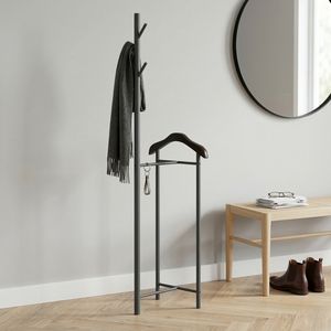 Perchero Moderno de Metal Cromado con Gancho para Trajes, Fácil de Montar, Mueble para el Hogar, Hecho en Taiwán - Product Image 1