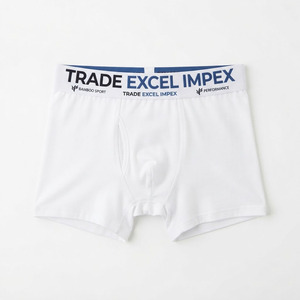 Men's Plus Size Breathable Knitted 100% Polyester Solid Front Logo <b>Boxer</b> <b>Shorts</b> Underwear Sportswear - Product Image 1