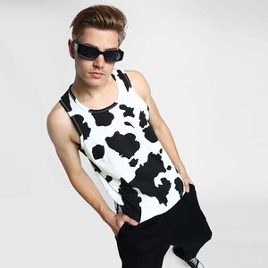 Oem Service Custom Gym <b>Singlets</b> <b>Men</b> Tank Tops Knitted Breathable Cotton/Bamboo Stringer Bodybuilding Fitness Fashion Gym Tank - Product Image 3