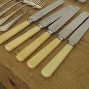 Cuchillería desechable de madera de abedul natural, cuchara, tenedor, cuchillo, utensilios ecológicos para llevar en cafeterías. - Product Image 1