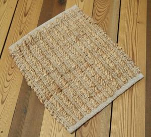 พรมปูพื้นทำมือจากปอกระเจาธรรมชาติ หนานุ่ม สไตล์โบโฮ เป็นมิตรกับสิ่งแวดล้อม เหมาะสำหรับตกแต่งห้องนั่งเล่นและห้องนอน - Product Image 4