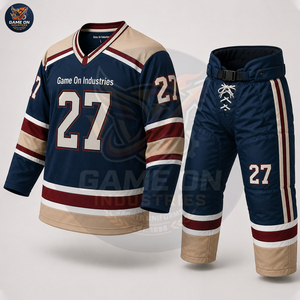 Customized OEM ODM Hockey Jersey With Padded Pants Sublimated Team Performance Sportswear Custom Pro Ice Hockey Uniform Sets - Product Image 2