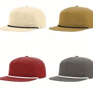 Gorras Richardson 256 en relieve al por mayor, gorra lisa con cuerda y cierre snapback, corona alta, cinco paneles, tela suave unisex común para deportes de invierno - Product Image 6