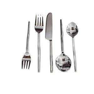 Juego de cubiertos de acero con espejo de grado alimenticio de estilos populares bajo demanda para mesa de boda de Hotel, juego de cubiertos para servir - Product Image 1
