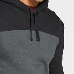 Sweat-shirt à capuche décontracté pour homme, automne-hiver, à double empiècement, manches longues, avec poignets élastiques coupe-vent, brodé, chaud et tendance - Product Image 4