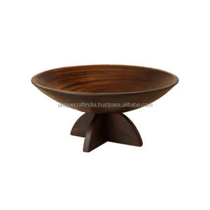 Cuenco de resina Vintage para servir, vajilla de comedor de calidad superior, ensaladera de resina ecológica hecha a mano - Product Image 4