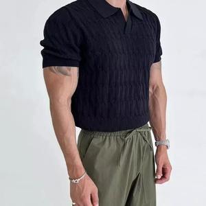 Polo de Manga Corta Personalizado para Hombre con Doble Ribete Blanco, de Secado Rápido, Resistente a las Arrugas, Cómodo y Casual - Product Image 4